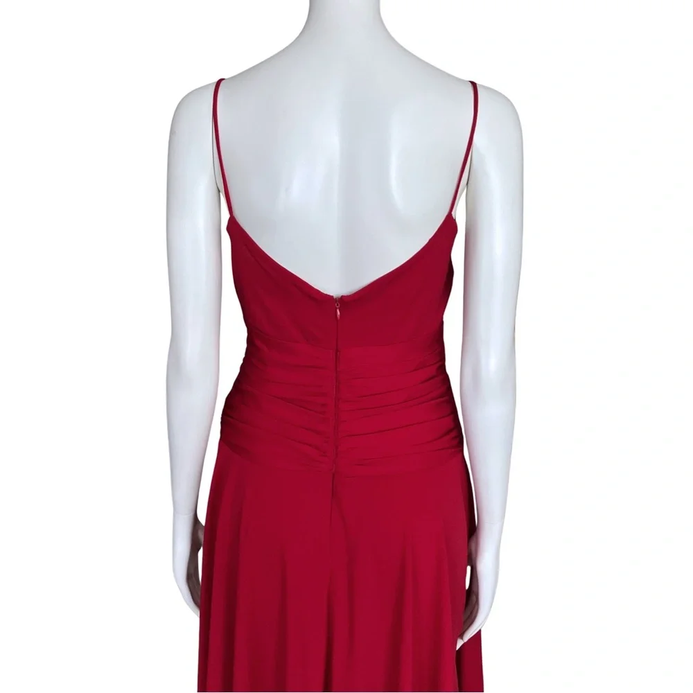Vintage Y2K Red Hoco Cocktail Dress Medium Homecoming Wedding Guest Retro Vampy - Picture 9 of 11